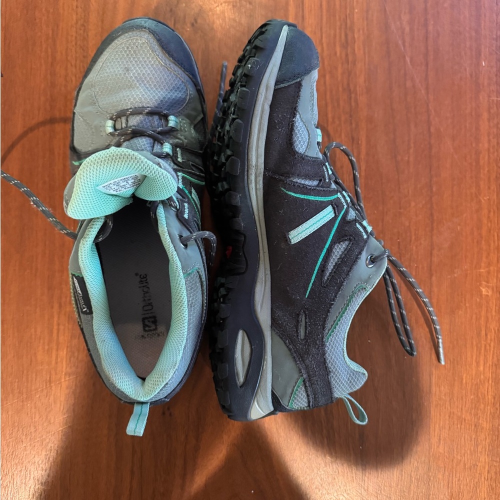 Salomon Outdoor Shoes - Black and Teal